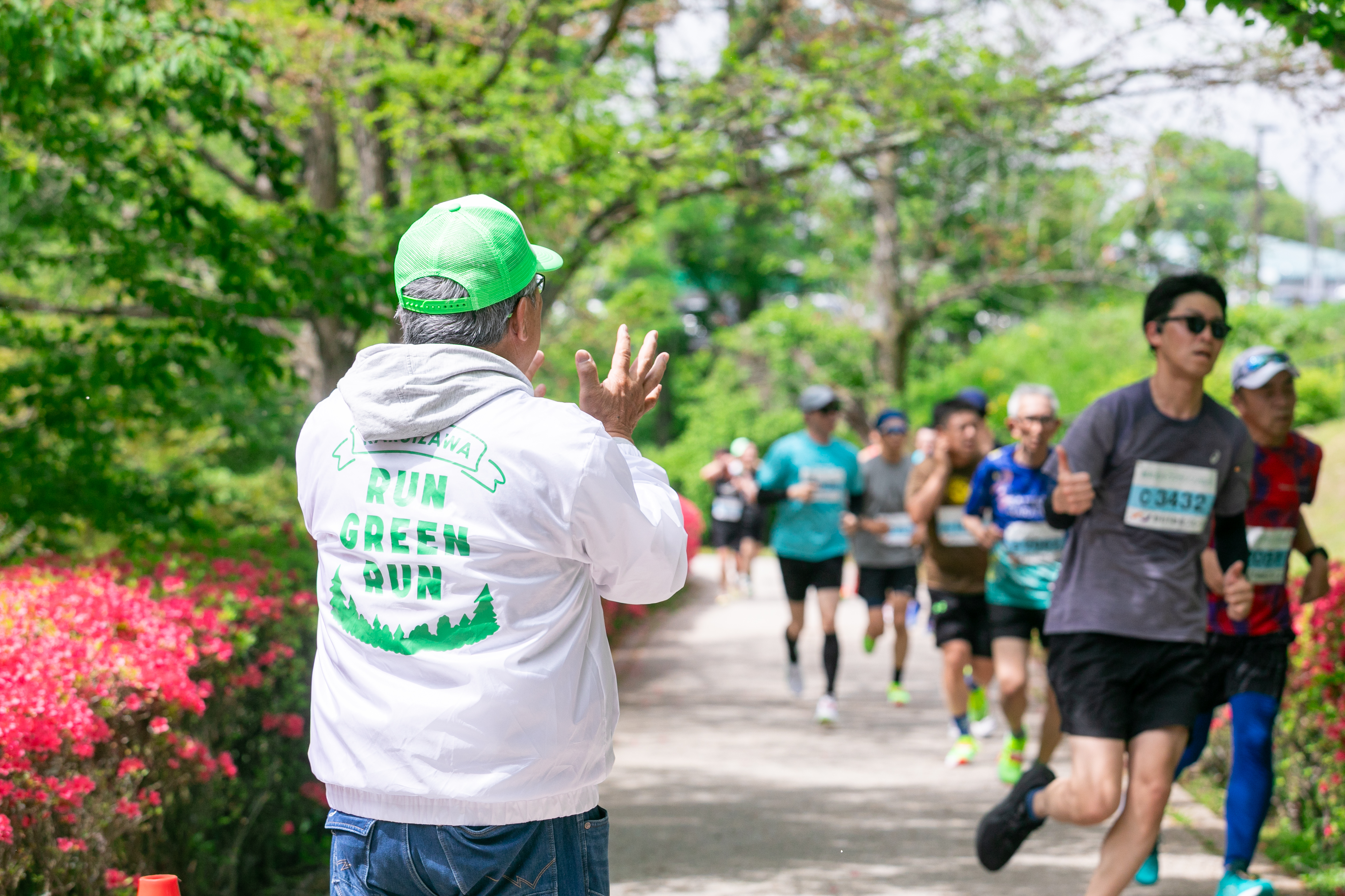 軽井沢ハーフマラソン2025ボランティアコース整理員